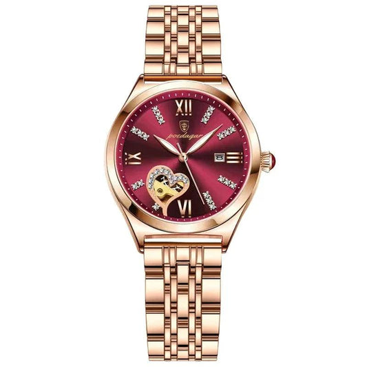 Reloj Femenino Glamour de Acero Inoxidable